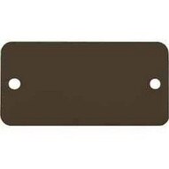 C.H. Hanson 43035 1 X 2 Anodized Aluminum-black Rectangle W Rounded Corners Blank Tags 5 Pk-1