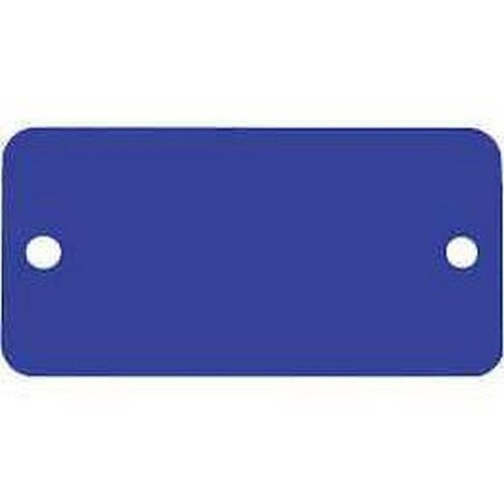 C.H. Hanson 43041 1-12 X 3 Anodized Aluminum-blue Rectangle W Rounded Corners Blank Tags 5 Pk-1