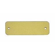 C.H. Hanson 43080 1 X 3 Anodized Aluminum-yellow Rectangle W Rounded Corners Blank Tags 5 Pk-1