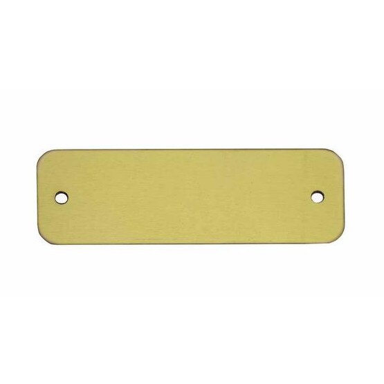 C.H. Hanson 43080 1 X 3 Anodized Aluminum-yellow Rectangle W Rounded Corners Blank Tags 5 Pk-1