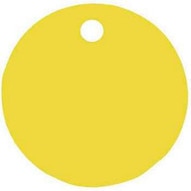 C.H. Hanson 43081 1 Diameter Anodized Aluminum-yellow Round Blank Tags 5 Pk-1