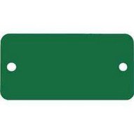C.H. Hanson 43099 2 X 4 Anodized Aluminum-green Rectangle W Rounded Corners Blank Tags 5 Pk-1