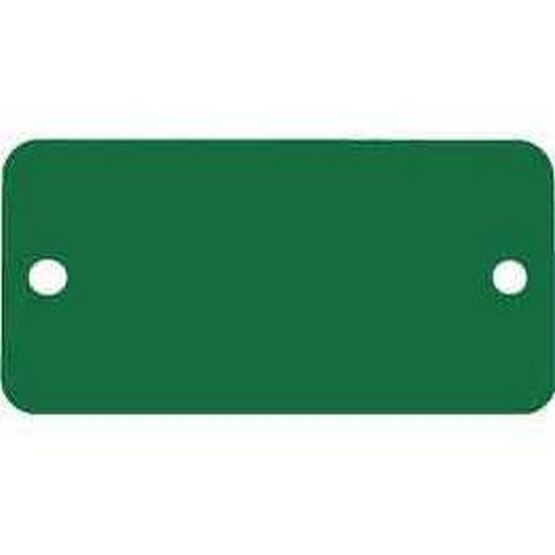 C.H. Hanson 43099 2 X 4 Anodized Aluminum-green Rectangle W Rounded Corners Blank Tags 5 Pk-1