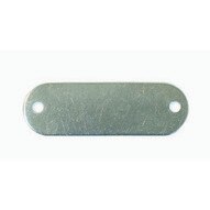 C.H. Hanson 43109 1 X 2-18 316 Stainless Steel Rectangle W Round Ends Blank Tags 10 Pk-1