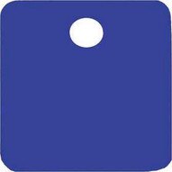 C.H. Hanson 43157 1-12 Anodized Aluminum-blue Square Blank Tags 5 Pk-1