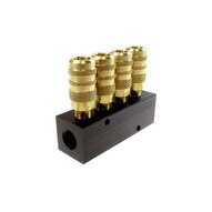 Coilhose Pneumatics 3043-15C 4 Port Aluminum Manifold 14 6-point Industrial Interchange-1