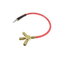 Coilhose Pneumatics FP0624C-15XTR Flexeel Pigtail Manifold 38 X 24 6 Ball Industrial Coupler Trans Red-1