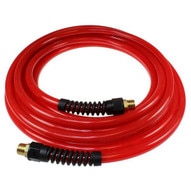 Coilhose Pneumatics Pfe41004-tr Flexeel Hose 1 4 Id X 100' 1 4 Mpt Reinforced Poly Straight Hose - Transparent Red-1