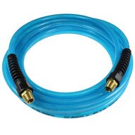 Coilhose Pneumatics Pfe41004-t Flexeel Hose 1 4 Id X 100' 1 4 Mpt Reinforced Poly Straight Hose - Transparent Blue-1