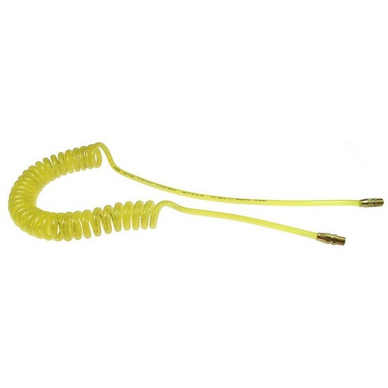 Coilhose Pneumatics Flexeel Coil, Reusable Rigid Fittings, Transparent Yellow-1