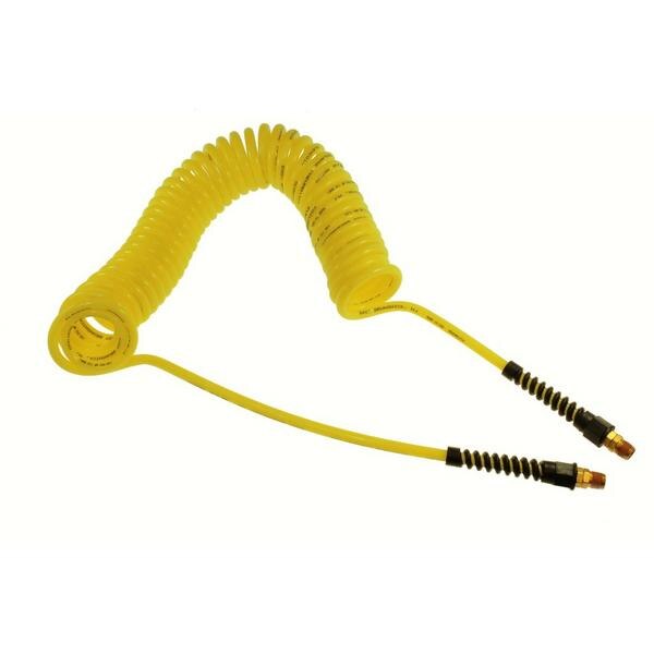 Coilhose Pneumatics PU14-15-R Flexcoil Red 1//4/” ID x 15/’ 1//4/” MPT Rigid