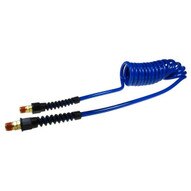 Coilhose Pneumatics Pu38-25a-b Flexcoil 3 8 Id X 25' 3 8 Mpt Rigid X Swivel Poly Air Hose - Dark Blue-1