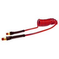 Coilhose Pneumatics Pu516-25a-r Flexcoil 5 16 Id X 25' 3 8 Mpt Rigid X Swivel Poly Air Hose - Red-1