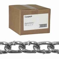 Campbell 0320324 #3 Twist Link Machine Chain Zinc Plated 100' Per Carton (100 In A Box)-1