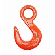 Campbell 3922715IL #27 Alloy Eye Hoist Hook 4-12 Ton Forged Alloy Painted Orange-1