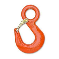 Campbell 3924415IL #24 Alloy Eye Hoist Hook Wlatch 2 Ton Forged Alloy Painted Orange-1