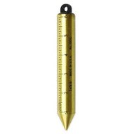 Lufkin 590G 20 Oz Plumb Bob Solid Brass Graduated In Inches Blunt Point-1