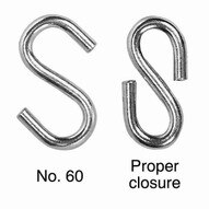 Campbell 6107224 #72 s Hook Zinc Plated (50 In A Box)-1