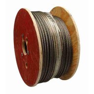 Steel Wire Rope Fiber Core - 1/4 6 X 19 , Rust Prohibitive, 500', Campbell