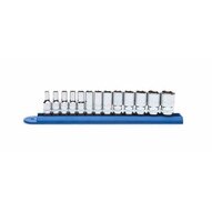 Gearwrench 80304S 13 Pc. 14 Drive 6 Point Metric Mid Length Socket Set-1