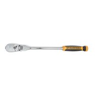 Gearwrench 81370T 1/2in Drive 90-Tooth Dual Material Flex Head Teardrop Ratchet 17in 00