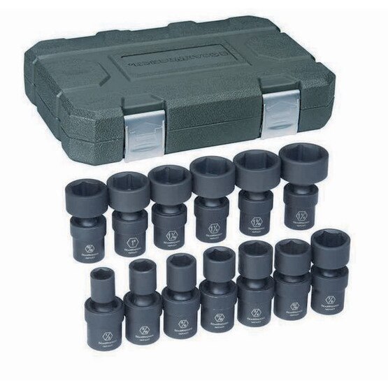 Gearwrench 84938 13 Pc. 12 Drive 6 Point Sae Impact Universal Socket Set-1