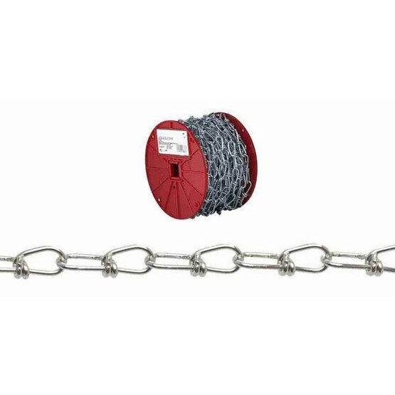 Campbell PG0722227 #3 Double Loop (inco) Chain Red Polycoat 150' Per Reel-1
