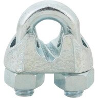Campbell T7670439 1/4in Wire Rope Clip, Electro-galvanized
