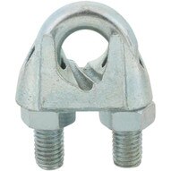 Campbell T7670499 3/4in Wire Rope Clip, Electro-galvanized