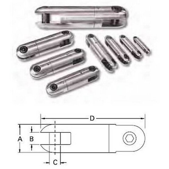 Current Tools 00505-030 Line Swivel - 10000 Lbs-1