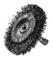 Century Drill & Tool 76413 2 Fine Radial Hex Shank .008wire Brush-1