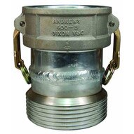 Dixon Valve 400DWX5TC 4 Alum Coupler X 5 Male Tank Car Thread Welded Fabrication-1