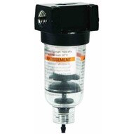 Dixon Valve F03-01M 18 Mini Filter Manual Drain Transparent Bowl-1