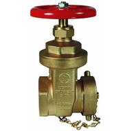 Dixon Valve GWDGV250F 2 12 Fnpt X 2 12 Mnst Gate Valve With Cap And Chain Cast Brass-1