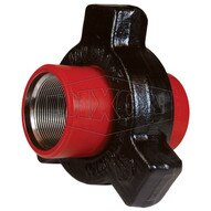 Dixon Valve HU400300 3 Steel Hammer Union Threaded 400 Series Red Sub Black Nut-1