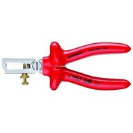 Gedore VDE 8098-160 Vde Insulated Stripping Pliers With Vde Insulated Dipped Insulation 160 Mm-1