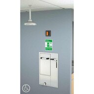 Guardian GBF2452 Recessed Safety Station With Drain Pan And Daylight Drain Exposed Shower Head Cleanroom Construction-1