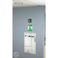 Guardian GBF2562 Recessed Safety Station With Drain Pan And Daylight Drain Recessed Shower Head Cleanroom Construction Type 316 Stainless Steel-1