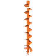 General Equipment 4450-6E3 4450 Series Augers, 6 inch Flighting OD, 7.5 inch Cutting Diameter, 3' Digging Depth