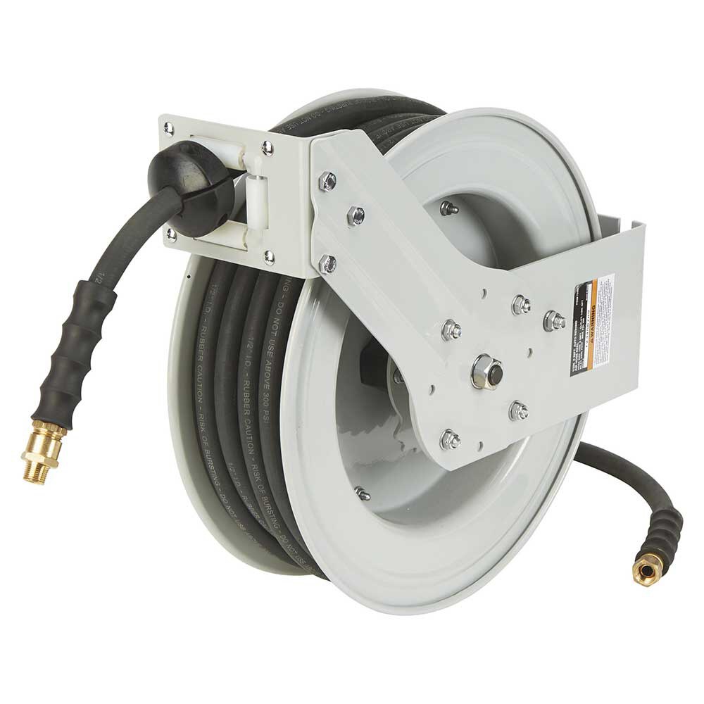 スックuk Klutch | Auto Rewind Air Hose Reel With Rubber Hose | 1/2-In