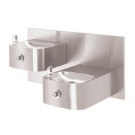 Haws 1119fr Hi-lo Freeze Resistant Barrier Free Drinking Fountain Stainless Steel-1