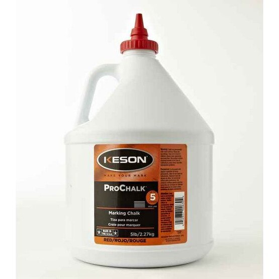 Keson 105r 5 Lb Red Prochalk (4 In A Box)-1