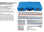 Calvan Alstart A4505CR 47 Piece 12 Drive Socket Set-1