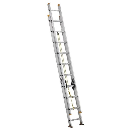 Louisville Ladder AE3220 20 Ft Aluminum Multi-section Ladder Cap: 250 Lbs Type I-1