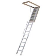 Louisville Ladder AL258P Aluminum Attic Ladder Cap: 350 Lbs-1
