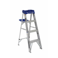 Louisville Ladder AS2104 4 Ft Aluminum Standard Ladder Cap: 225 Lbs Type Ii-1