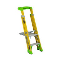 Louisville Ladder FCP1402HD 2' FG Cross Pinnacle 2-in-1 Platform Ladder Type IAA 375b Rated-2