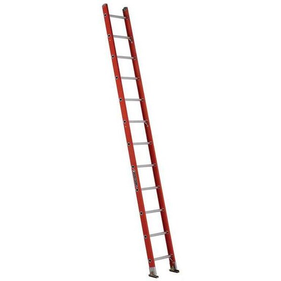 Louisville Ladder FE3112 12 Ft Fiberglass Shelf Cap: 300 Lbs Type Ia-1