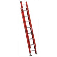 Louisville Ladder FE3216 16 Ft Fiberglass Multi-section Rope & Pulley Not Included Cap: 300 Lbs Type Ia-1