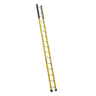 Louisville Ladder FE8916 16 Ft Fiberglass Manhole Ladder Cap: 375 Lbs Type IAA-1